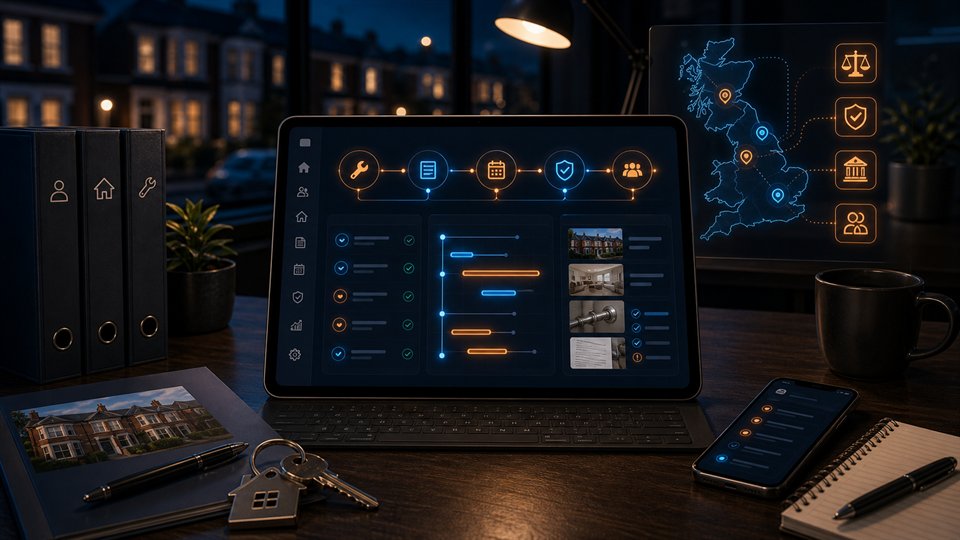 Premium lettings compliance workflow guide visual